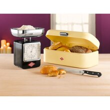 porta Möbel Wadersloh - WESCO Brotkasten 3 teilig GRANDY Mandelbeige mit Messer und Schneidebrett WESCO Brotkasten 3 teilig GRANDY Mandelbeige mit Messer und Schneidebrett Angebot bei porta Möbel Wadersloh im Prospekt "BACK TO NATURE"