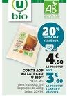 Comté AOP au lait cru - U bio dans le catalogue Super U