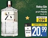 Aktuelles Roku Gin Angebot bei E center in Regensburg ab 20,99 €