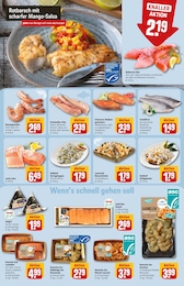 Lachs Angebot im aktuellen REWE Prospekt auf Seite 14