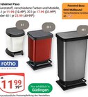 Treteimer Paso im Angebot bei GLOBUS in Saarbrücken Treteimer Paso Angebote von rotho bei GLOBUS Saarbrücken für 0,59 €