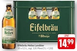 Aktuelle Bier Angebote bei EDEKA in Koblenz Aktuelles Eifelbräu Helles Landbier Angebot bei EDEKA in Koblenz ab 14,99 €