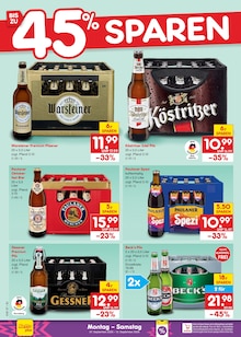 Bier im Netto Marken-Discount Prospekt "Aktuelle Angebote" mit 73 Seiten (Halberstadt)