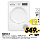 Wärmepumpentrockner WT45HV4EP bei MEDIMAX im Ludwigsfelde Prospekt für 549,00 €