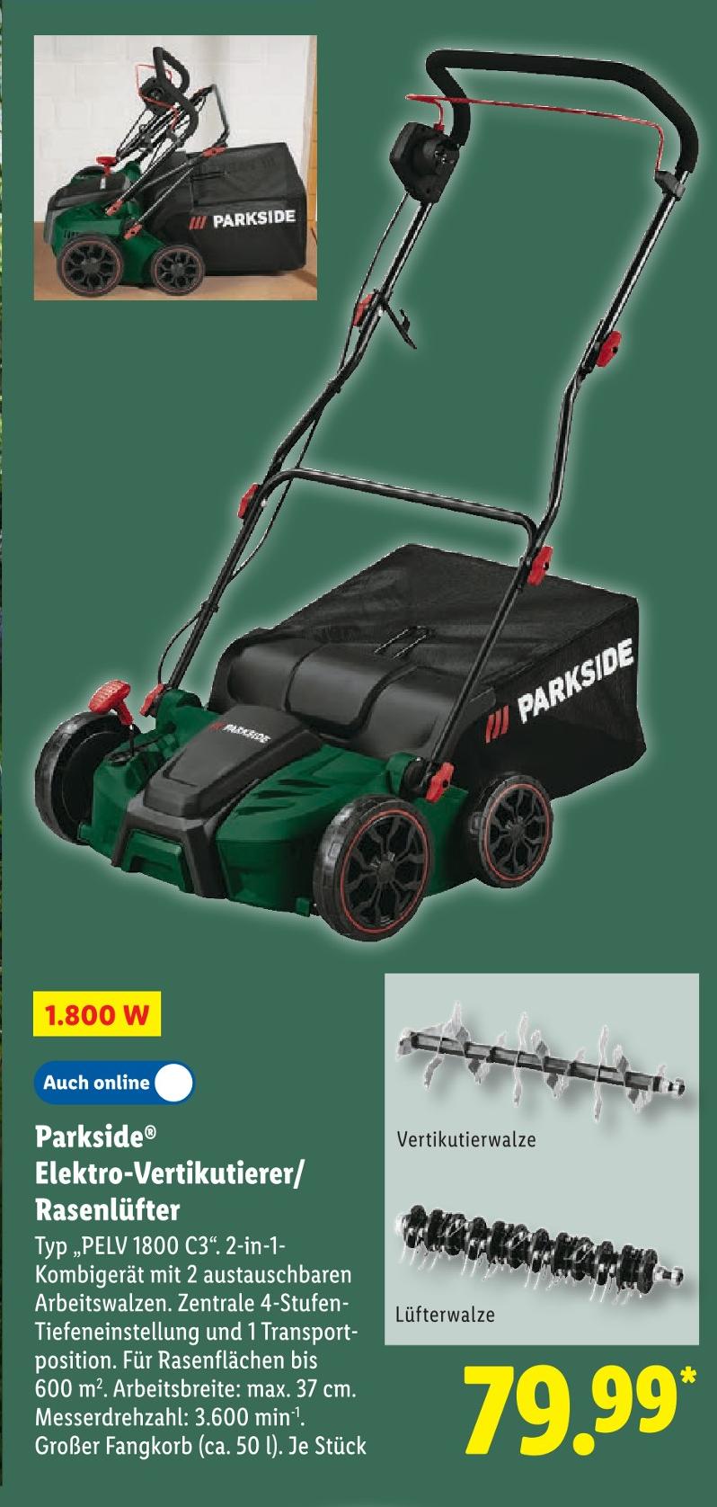 Elektro-Vertikutierer/Rasenlüfter