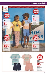 Prix et réduction Pyjama Fille dans le prospectus Super U en cours Offre Pyjama Fille dans le catalogue Super U du moment à la page 41