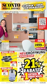 Aktueller Sconto SB Prospekt mit Wasserkocher, "SCHÖN WOHNEN FÜR DEIN BUDGET!", Seite 1
