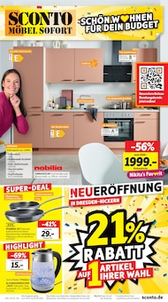 Wasserkocher im Sconto SB Prospekt "SCHÖN WOHNEN FÜR DEIN BUDGET!" mit 12 Seiten (Dresden)