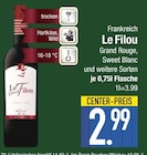 Grand Rouge, Sweet Blanc von Le Filou im aktuellen EDEKA Prospekt für 2,99 €