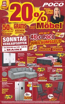 Bett im POCO Prospekt "20% auf Möbel" mit 4 Seiten (Mainz)