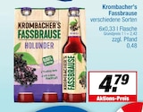 Aktuelle Krombacher Angebote bei EDEKA in Rheine Aktuelles Fassbrause Holunder Angebot bei EDEKA in Rheine ab 4,79 €