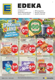 EDEKA Prospekt der Woche "Aktuelle Angebote" Seite 1, 13.10.2025 bis 18.10.2025 für Wermelskirchen Aktueller EDEKA Prospekt "Aktuelle Angebote" Seite 1 von 24 Seiten für Wermelskirchen
