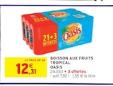 Boisson aux fruits tropical - Oasis en promo chez Intermarché Boisson aux fruits tropical - Oasis dans le catalogue Intermarché