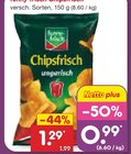 Aktuelle Chips Angebote bei Netto Marken-Discount in Pforzheim Aktuelles Chipsfrisch ungarisch Angebot bei Netto Marken-Discount in Pforzheim ab 0,99 €