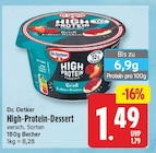 High-Protein-Dessert von Dr. Oetker für 1,49 € bei EDEKA im Angebot High-Protein-Dessert von Dr. Oetker im aktuellen EDEKA Prospekt