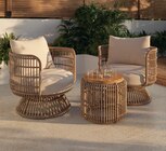 Salon bas de jardin en rotin Palm 2 personnes - GoodHome en promo chez Castorama Boulogne-Billancourt à 399,90 €