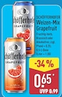 Weizen-Mix Grapefruit von Schöfferhofer im aktuellen ALDI Nord Prospekt