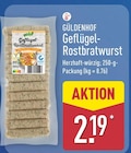 Geflügel-Rostbratwurst von Güldenhof für 2,19 € bei ALDI Nord im Angebot Geflügel-Rostbratwurst von Güldenhof im aktuellen ALDI Nord Prospekt