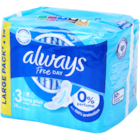 Serviettes hygiéniques Always Free Day Long Plus en promo chez Action Serviettes hygiéniques Always Free Day Long Plus dans le catalogue Action