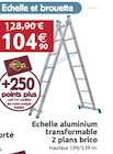 Echelle aluminium transformable 2 plans brico en promo chez LaMaison.fr Caen à 104,90 €