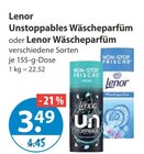Unstoppables Wäscheparfüm im V-Markt Prospekt Unstoppables Wäscheparfüm von Lenor im aktuellen V-Markt Prospekt für 3,49 €