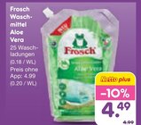 Waschmittel Aloe Vera im Angebot bei Netto Marken-Discount in Plauen Waschmittel Aloe Vera Angebote von Frosch bei Netto Marken-Discount Plauen für 4,49 €