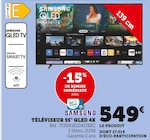 TÉLÉVISEUR 55" QLED 4K - SAMSUNG - Super U à Lyon TÉLÉVISEUR 55" QLED 4K - SAMSUNG en promo chez Super U Lyon à 549,00 €