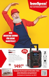 Radio im bauSpezi Prospekt in Bietigheim-Bissingen Aktueller bauSpezi Prospekt mit Radio, "DER RICHTIGE SOUND FÜR DEINE BAUSTELLE!", Seite 1