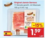 Original Jamón Serrano im Angebot bei Netto Marken-Discount in Wolfenbüttel Original Jamón Serrano Angebote von Los Cuarenta bei Netto Marken-Discount Wolfenbüttel für 1,59 €