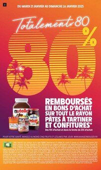 Prospectus Intermarché à Le Bugue, "Totalement 80 80%", 40 pages de promos valables du 21/01/2025 au 02/02/2025