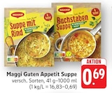 Suppe mit Rind Angebote von Maggi bei E center Göppingen für 0,69 €