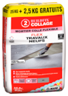 Mortier flex travaux neuf 25 + 2,5 kg(1) dans le catalogue Brico Dépôt