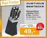 Messerblock "Master Cut" im Angebot bei Möbel Inhofer in München Messerblock "Master Cut" Angebote von Justinus Bestecke bei Möbel Inhofer München für 49,00 €
