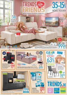 Boxspringbett im Trends Prospekt "TRENDS FOR FRIENDS" mit 8 Seiten (Essen)