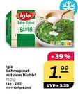 Rahmspinat mit dem Blubb von Iglo im aktuellen Netto mit dem Scottie Prospekt