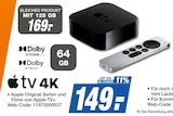 Apple TV 4K 64 GB im Angebot bei expert in Regenstauf Apple TV 4K 64 GB Angebote von Apple bei expert Regenstauf für 149,00 €