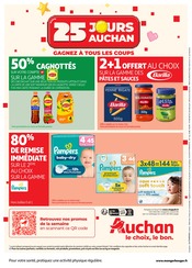 Promos Pampers dans le catalogue "25 JOURS AUCHAN" de Auchan Hypermarché Pampers en promo dans le catalogue Auchan Hypermarché à la page 44