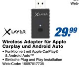 Wireless Adapter für Apple Carplay und Android Auto im Angebot bei expert in Oranienburg Wireless Adapter für Apple Carplay und Android Auto Angebote von XLAYER bei expert Oranienburg für 29,99 €