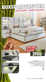Boxspringbett im Polstermöbel Fischer Prospekt in Erlangen Aktueller Polstermöbel Fischer Prospekt mit Boxspringbett, "JUBILÄUM", Seite 34