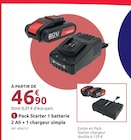 Mr.Bricolage Ajaccio - Promo Pack Starter 20 V System Promo Pack Starter 20 V System à 46,90 € dans le catalogue Mr.Bricolage à Ajaccio