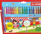 24 feutres de coloriage pointe moyenne power - STABILO en promo chez Intermarché Valence à 2,14 €