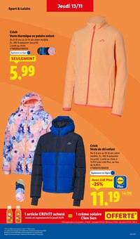 Promo Gilet dans le catalogue Lidl du moment à la page 45