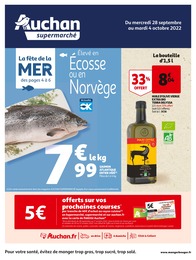Auchan Catalogue "Auchan Supermarché", 32 pages, Thiais,  28/09/2022 - 04/10/2022