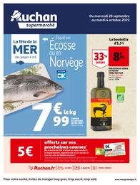 Catalogue Auchan à Thiais, avec 32 pages Prospectus Auchan à Thiais, "Auchan Supermarché", 32 pages, 28/09/2022 - 04/10/2022