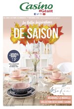 Catalogue Géant Casino à Saint-Laurent-du-Var, avec 28 pages Prospectus Géant Casino à Saint-Laurent-du-Var, "Les belles inspirations de saison", 28 pages, 05/10/2020 - 01/11/2020