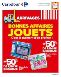 Prospectus Carrefour à Brocas, "BONNES AFFAIRES JOUETS : C’est le moment d’en profiter !", 18 pages, 23/09/2025 - 06/10/2025