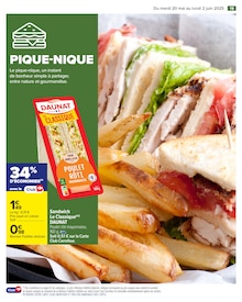 Promo Sandwich dans le catalogue Carrefour du moment à la page 21