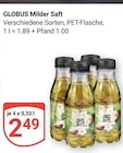Aktuelle Saft Angebote bei GLOBUS in Krefeld Aktuelles Milder Saft Angebot bei GLOBUS in Krefeld ab 2,49 €