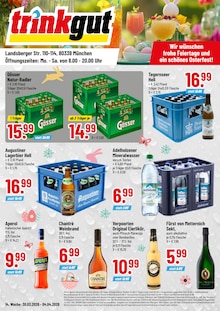 Bier im Trinkgut Prospekt "Aktuelle Angebote" mit 4 Seiten (München)