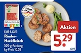Aktuelles Rinder-Hackfleisch Angebot bei ALDI SÜD in Mannheim ab 5,29 €